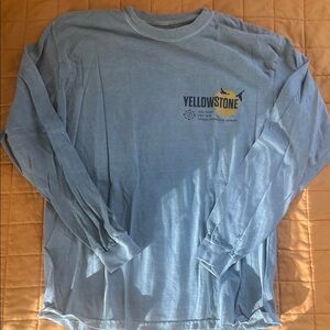 PacSun Light Blue Yellowstone Long Sleeve Tee